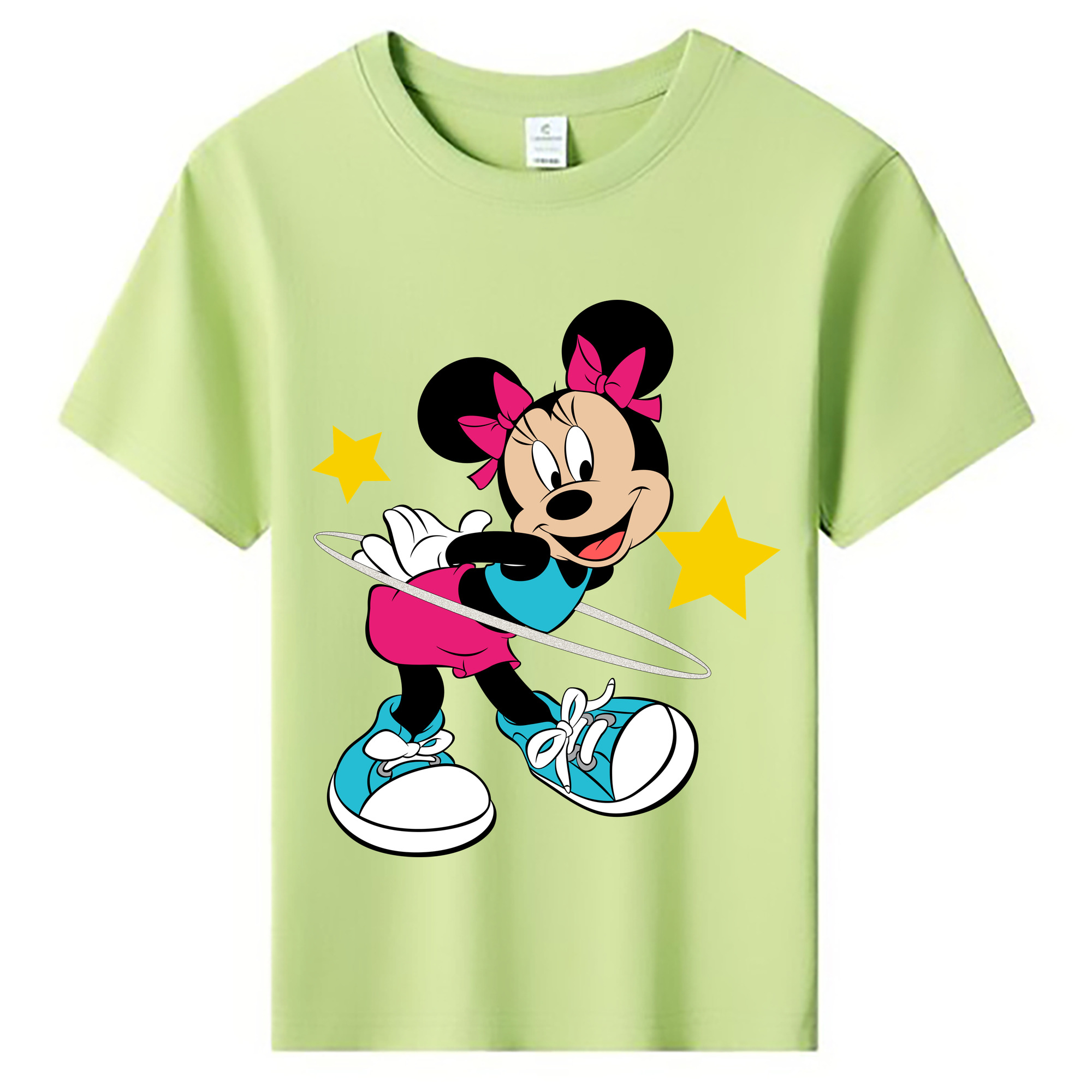 ミッキーマウス Mickey Mouse 綿100％キッズTシャツ（フロントプリント）